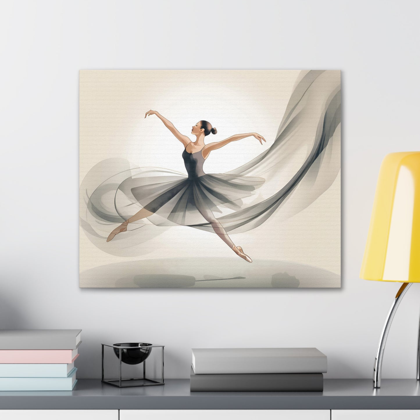 Elegant Ballerina Canvas Gallery Wrap – Chic Wall Art for Dance Lovers