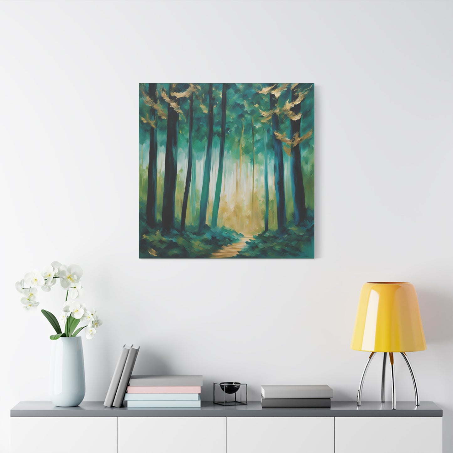 Serene Forest Canvas Wall Art – Tranquil Nature Landscape Print