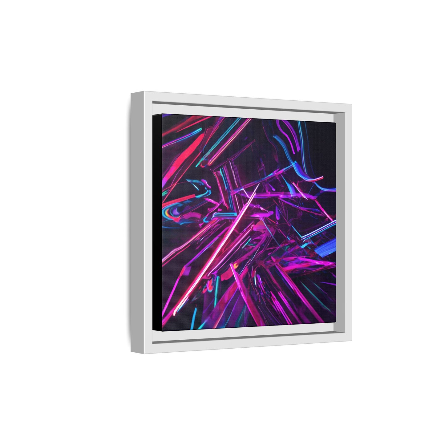 Vibrant Abstract Framed Canvas Art - Multi-Color Wall Decor