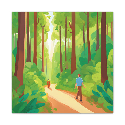 Canvas Wall Art - Tranquil Forest Scene