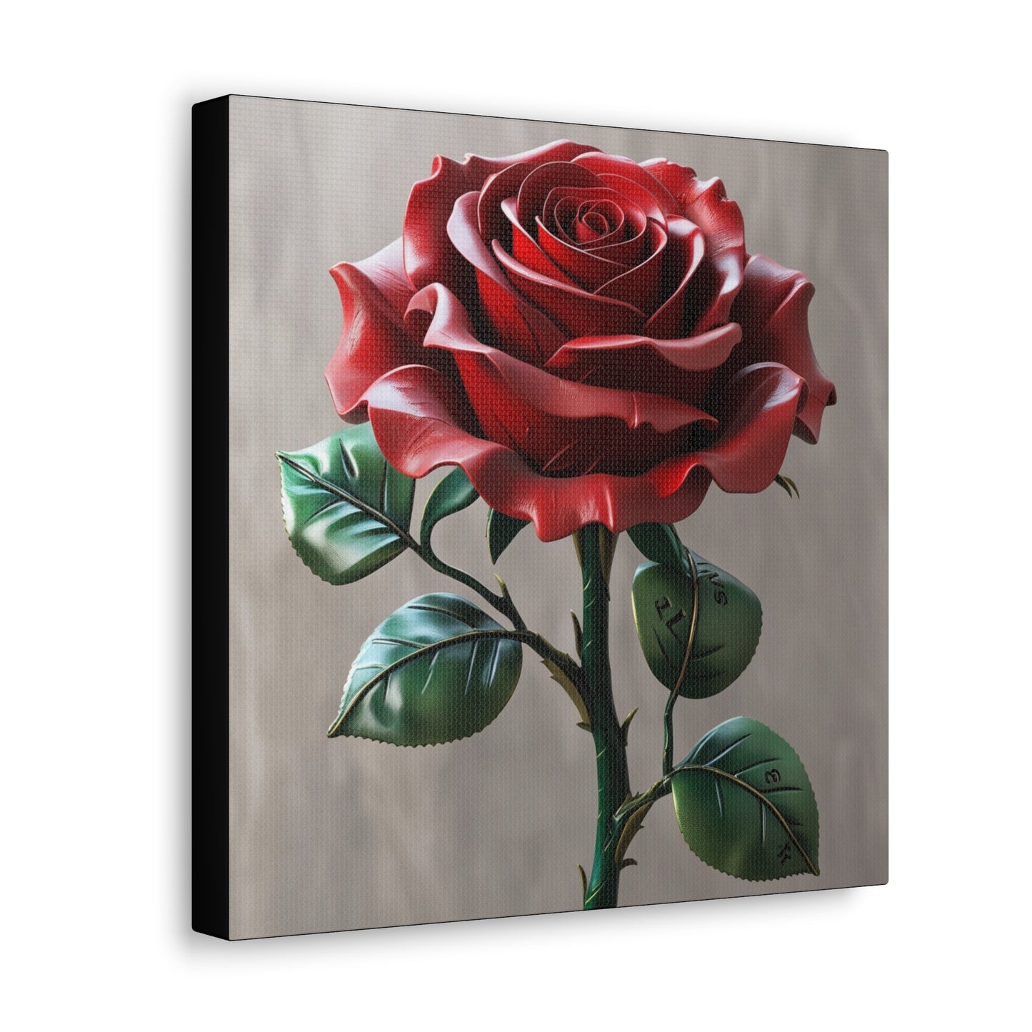 Elegant Rose Canvas Gallery Wrap - Timeless Floral Wall Art for Home Decor