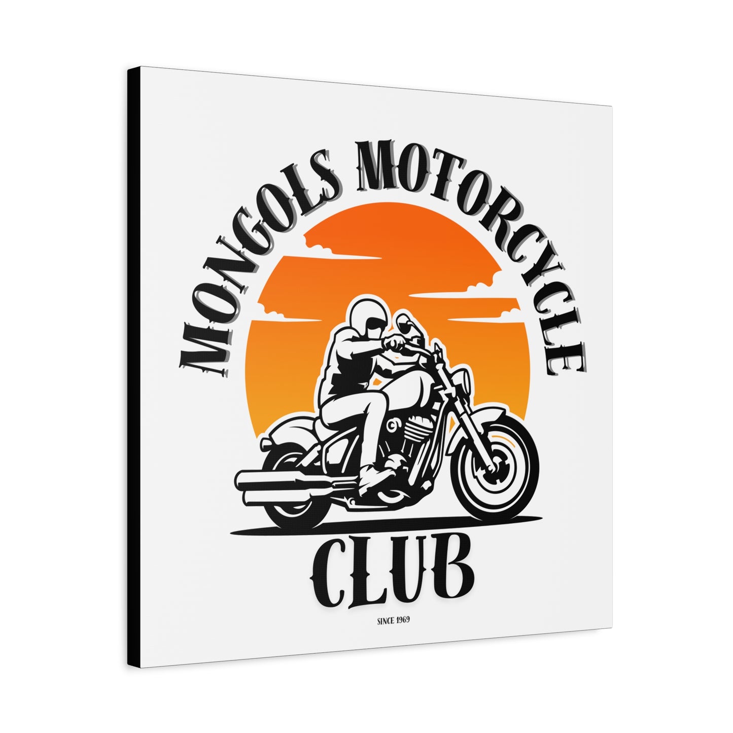 Mongols Motorcycle Club Canvas Art – Bold Wall Decor for True Bikers