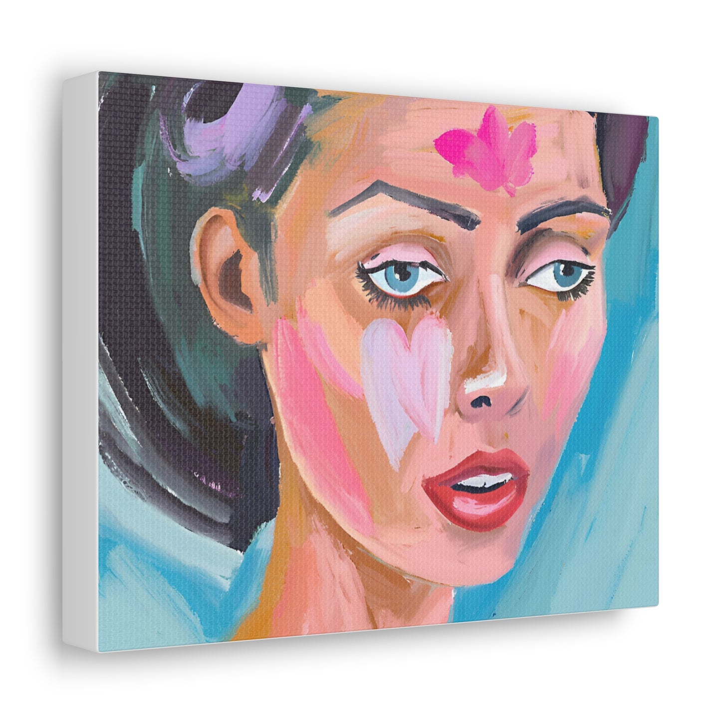 Canvas Wall Art - Vibrant Bold Portrait Art for Home Decor