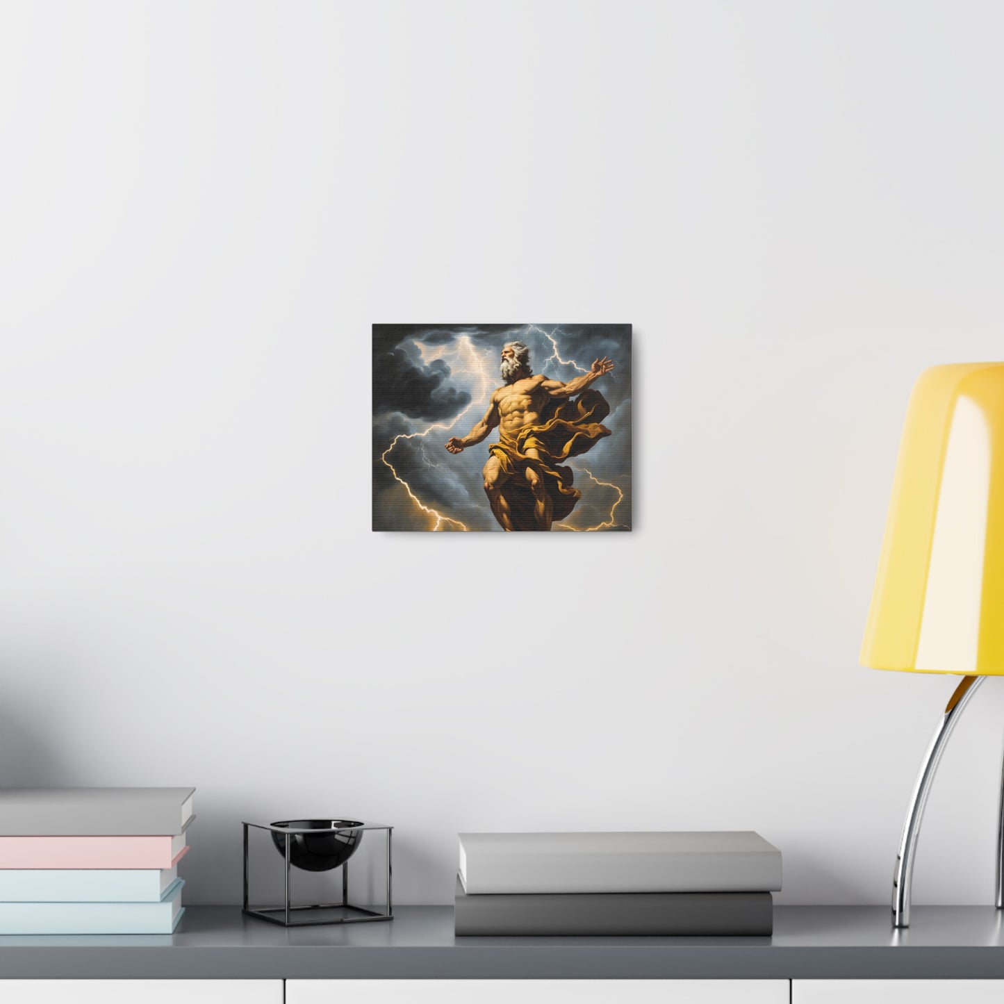 Zeus Canvas Gallery Wrap - Mythical Art Print for Home Decor