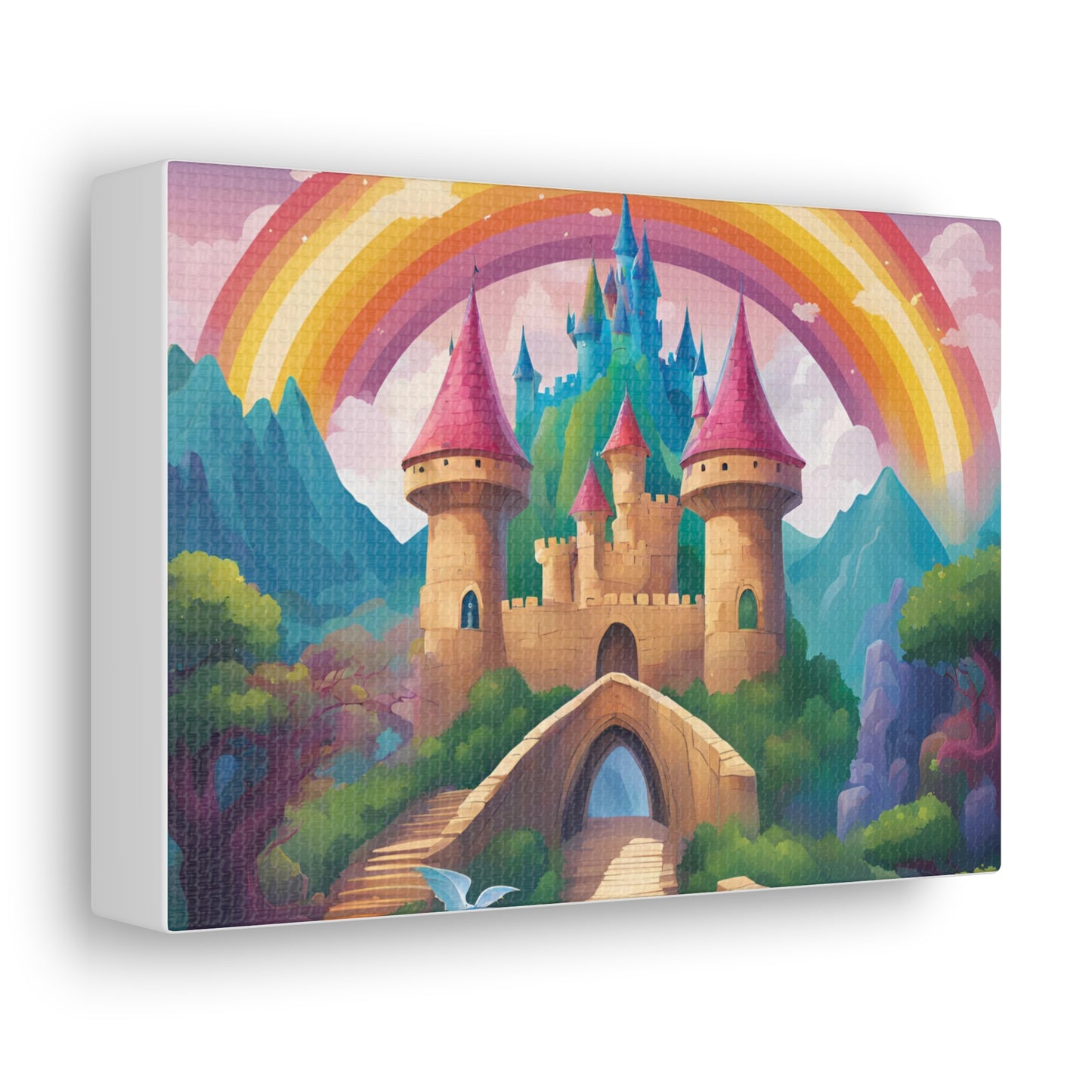 Canvas Gallery Wrap - Enchanted Castle Fantasy Art Home Decor