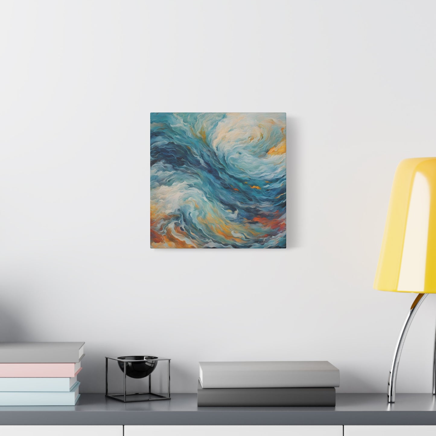 Abstract Ocean Wave Canvas Art