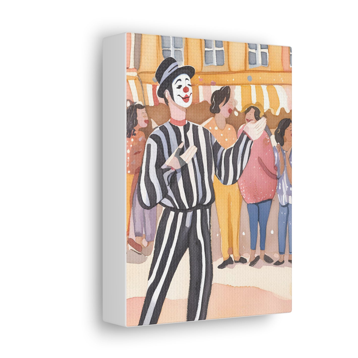 Street Performer Canvas Gallery Wrap – Playful Wall Art for Home Decor