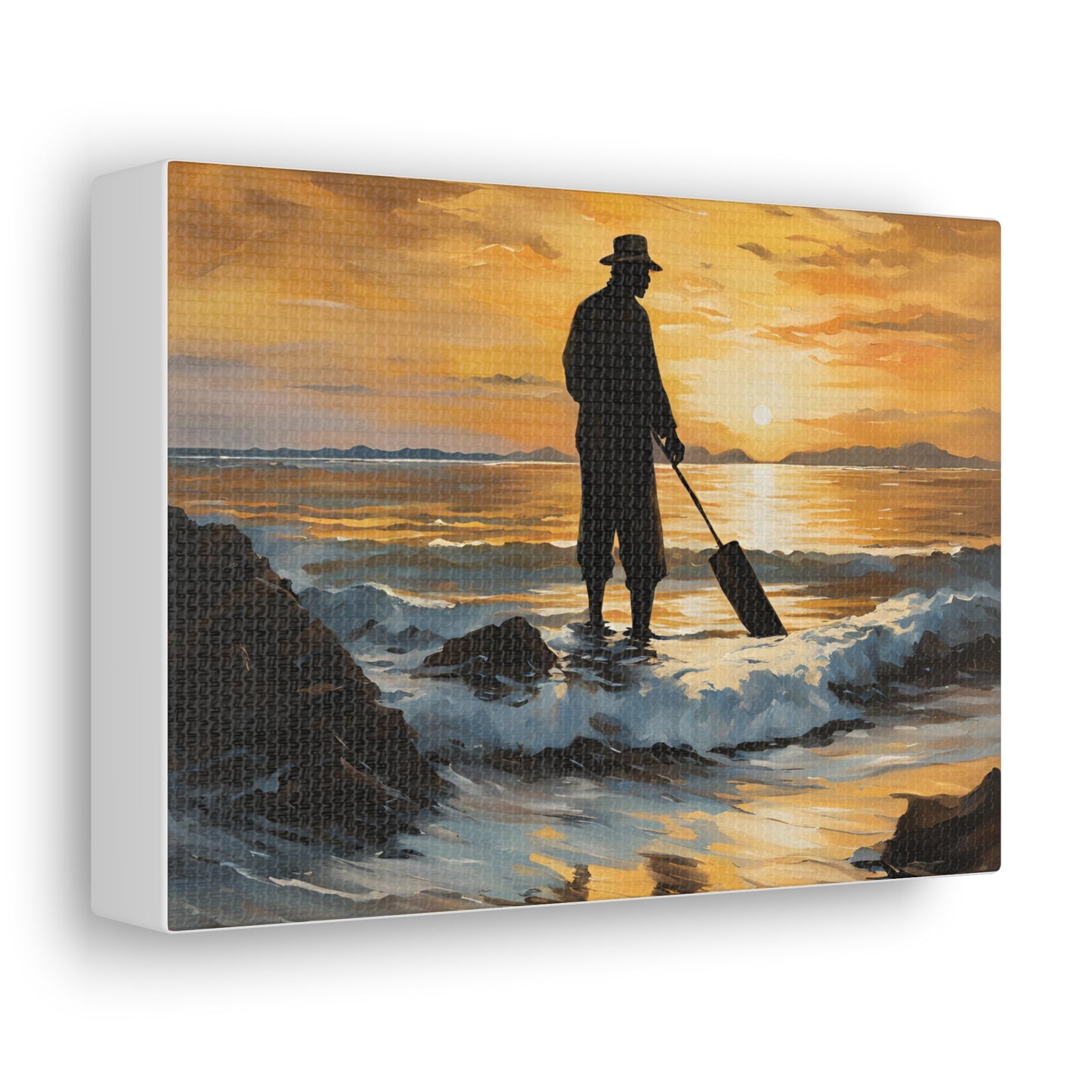 A Fisherman at Sunset