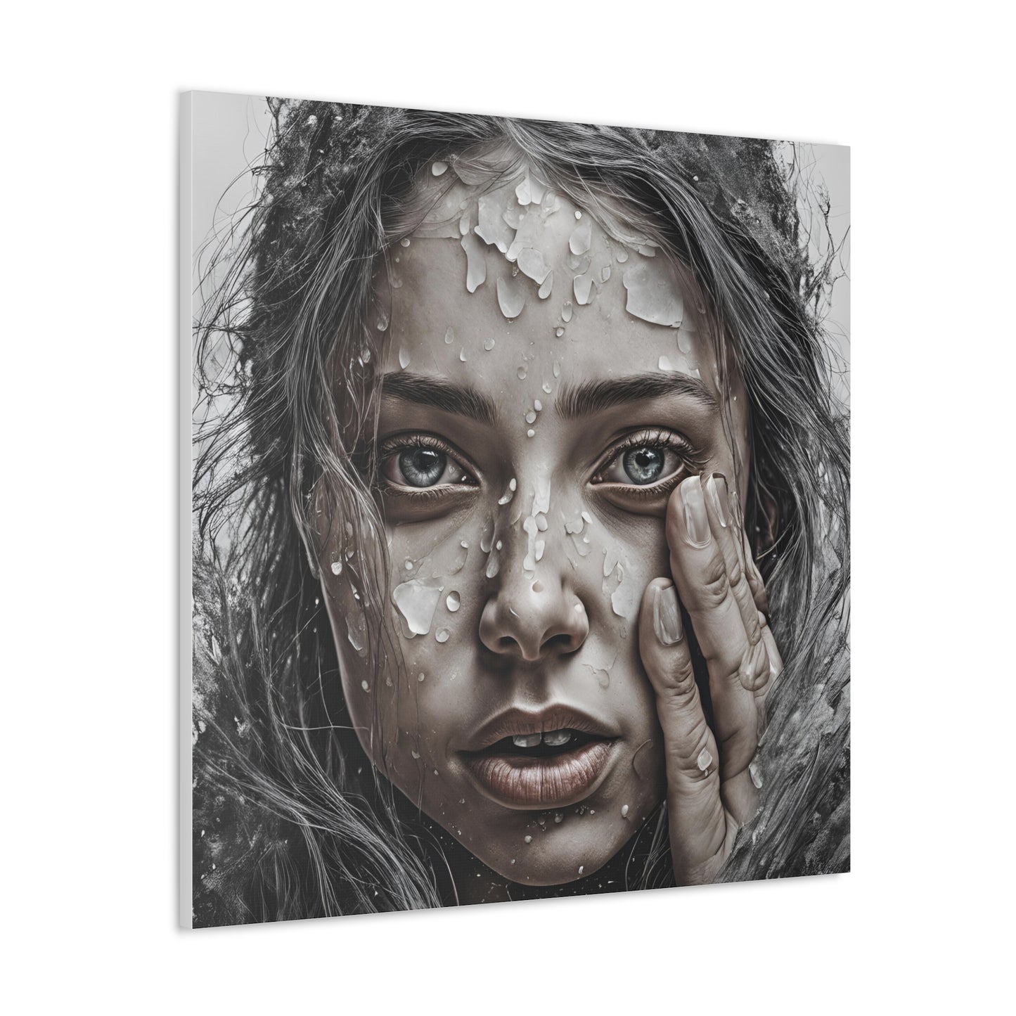 Emotional Close-Up Canvas Gallery Wrap - Stunning Art for Home Decor