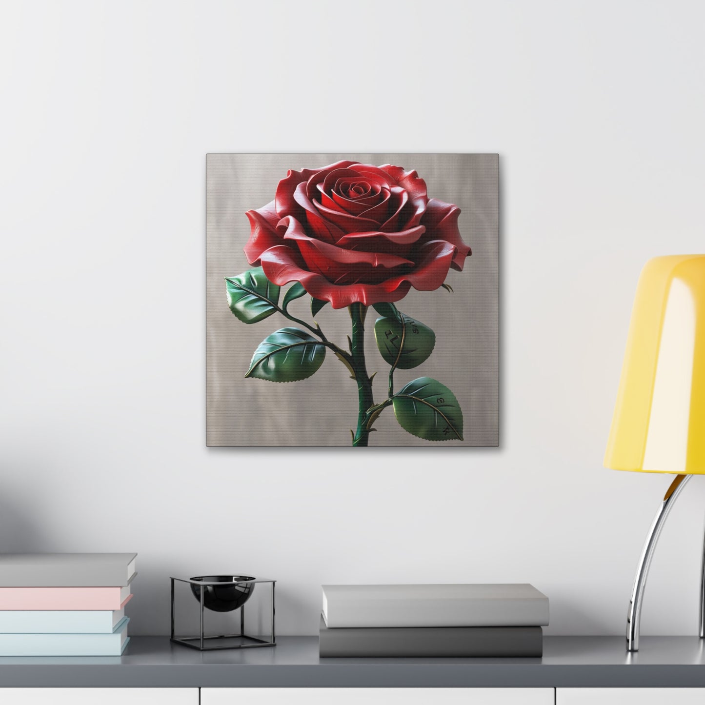 Elegant Rose Canvas Gallery Wrap - Timeless Floral Wall Art for Home Decor