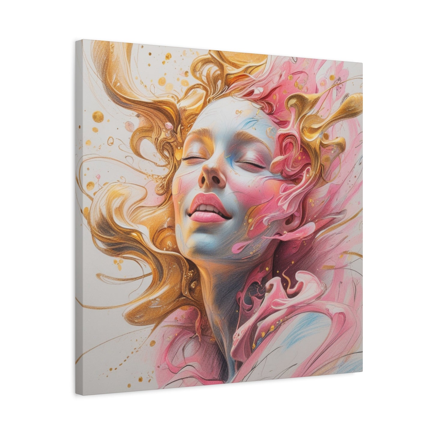 Canvas Wall Decor - Abstract Woman Portrait