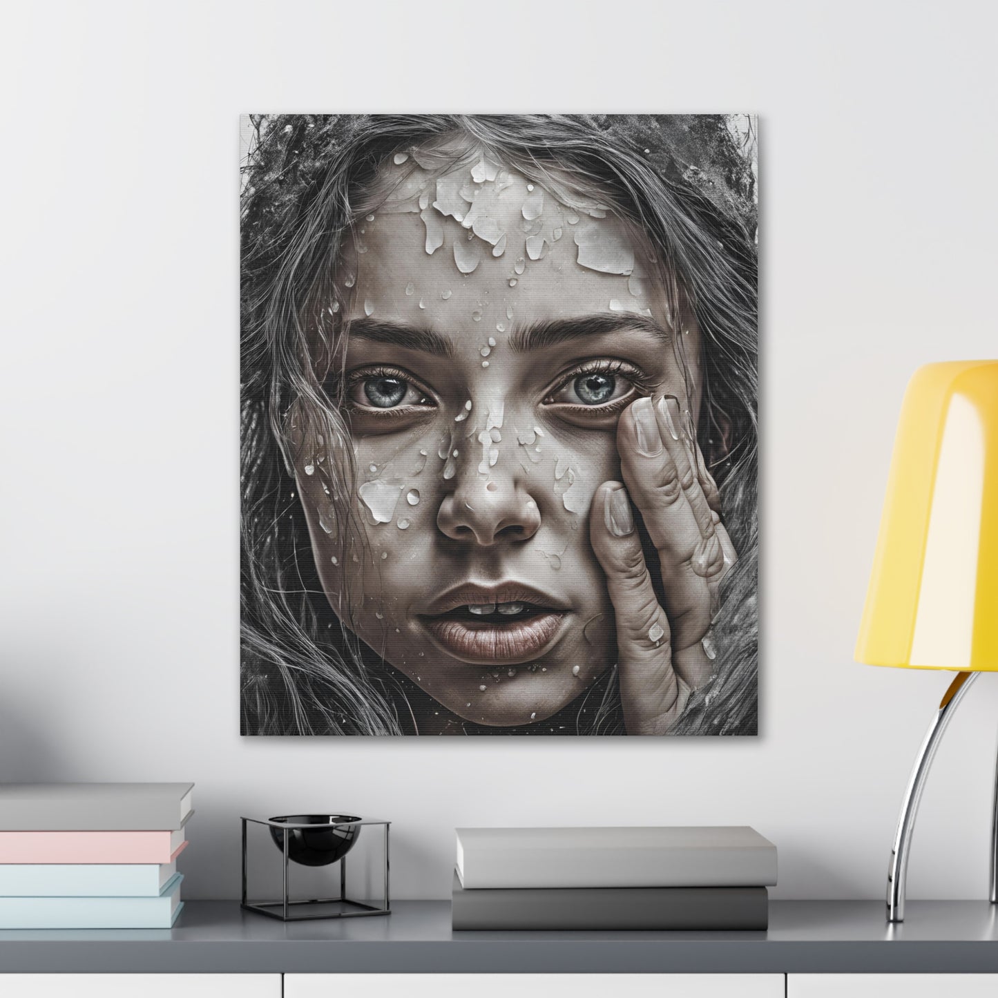 Emotional Close-Up Canvas Gallery Wrap - Stunning Art for Home Decor