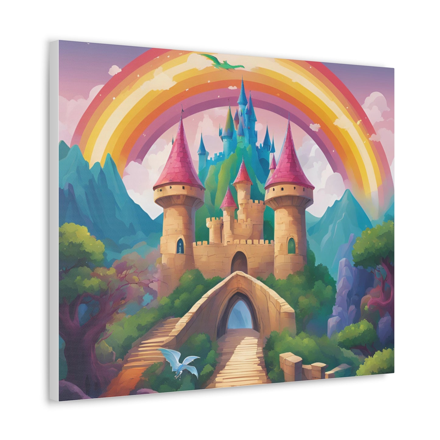 Canvas Gallery Wrap - Enchanted Castle Fantasy Art Home Decor