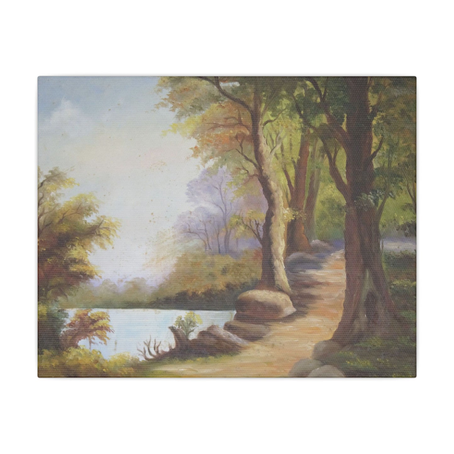 Serene Landscape Matte Canvas Wall Art - Tranquil Nature Decor