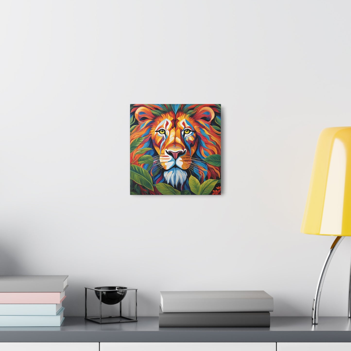 Canvas Art Print - Lion with a Human Face