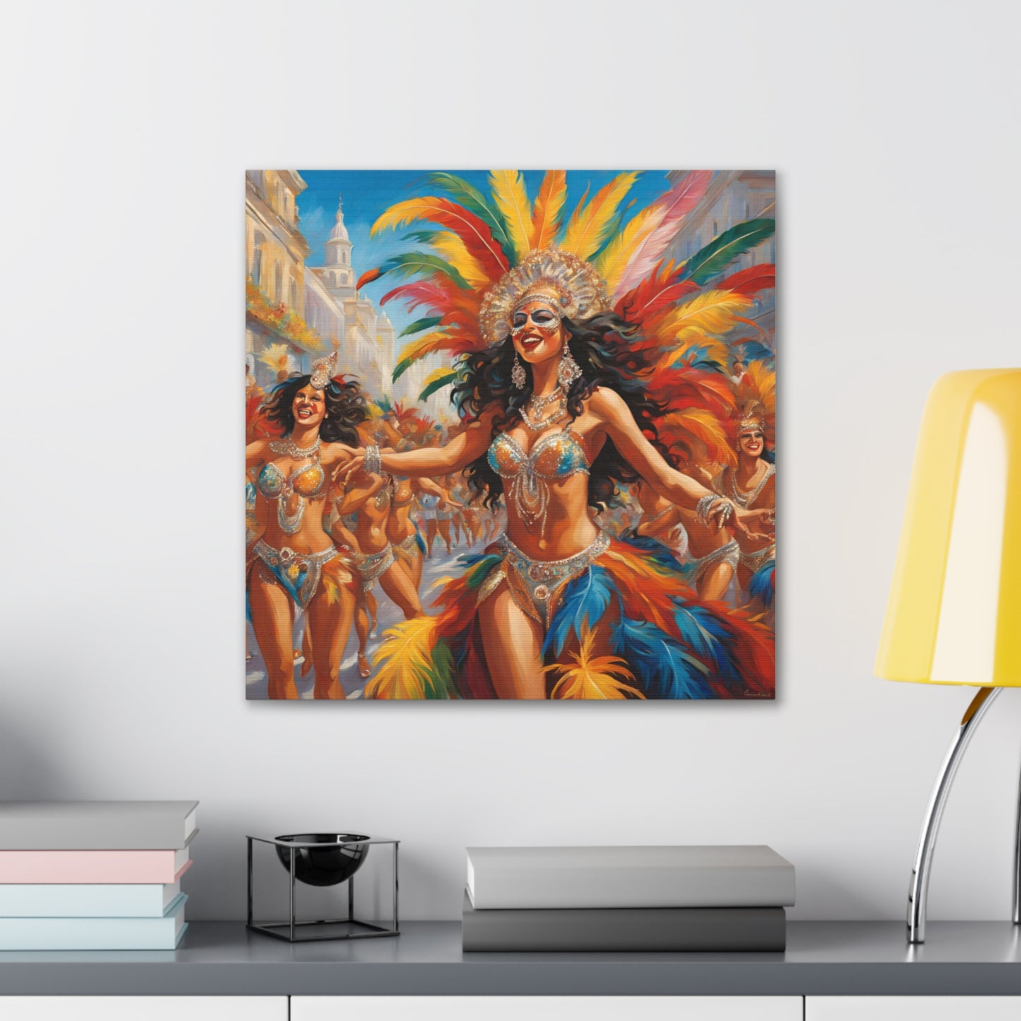 Carnival Celebration Canvas Gallery Wraps - Vibrant Art for Carnival in Brazil