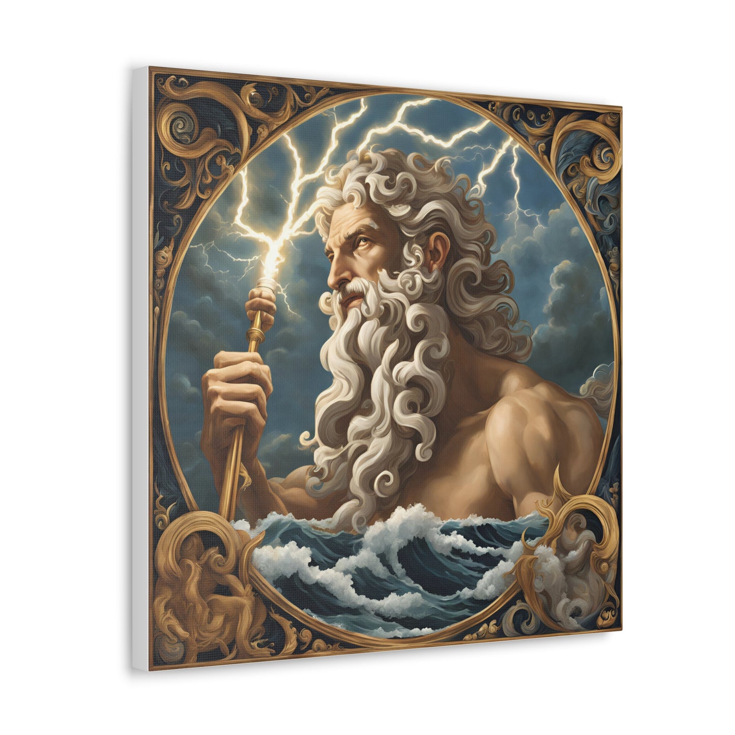 Mythical Zeus Canvas Gallery Wrap - Wall Art for Home Decor