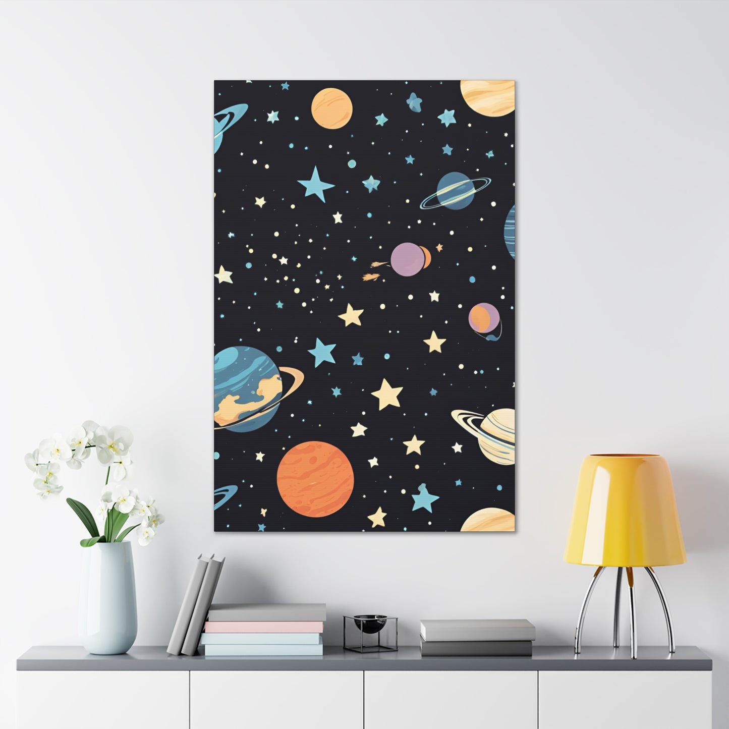 Space Canvas Wraps For Kids Room