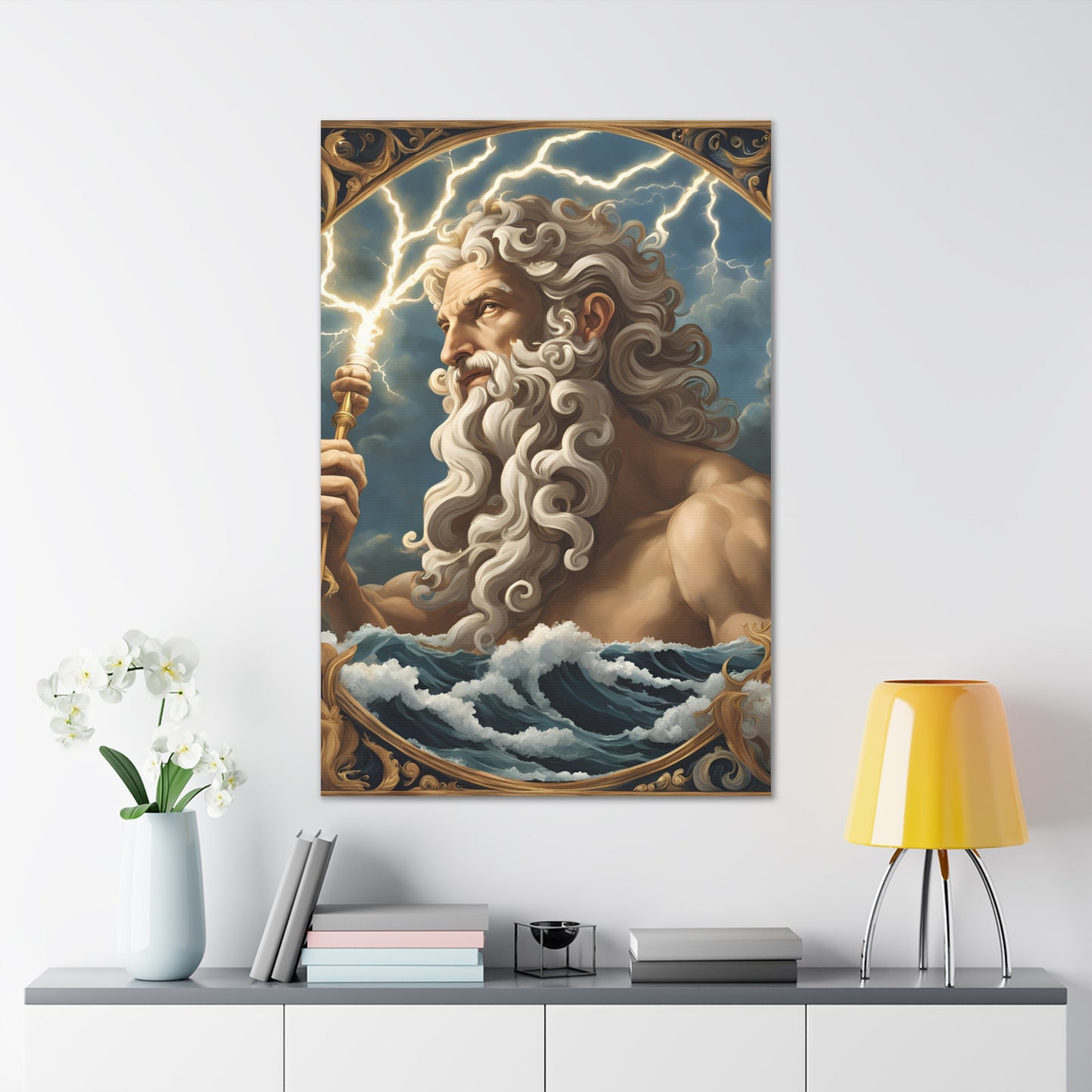 Mythical Zeus Canvas Gallery Wrap - Wall Art for Home Decor