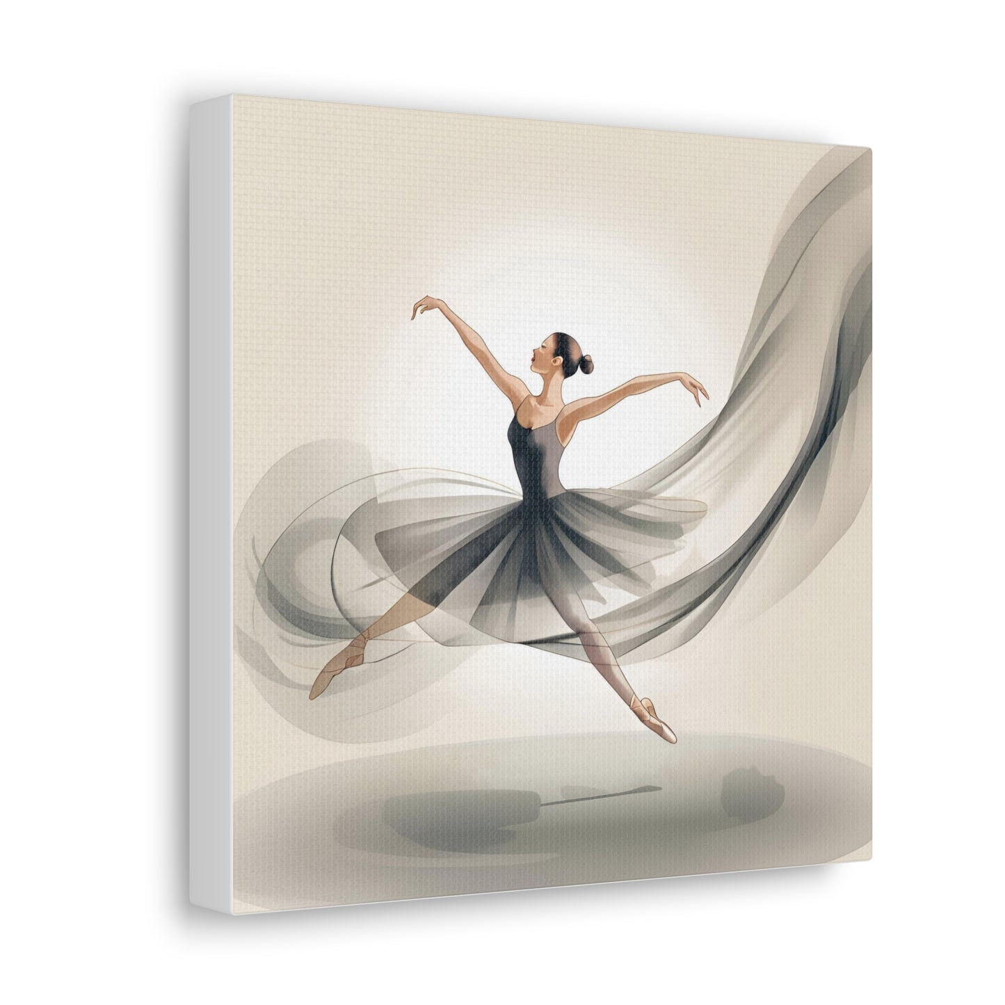 Elegant Ballerina Canvas Gallery Wrap – Chic Wall Art for Dance Lovers