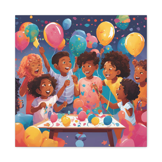 Colorful Birthday Joy Canvas Gallery Wraps - Celebrate with Fun and Laughter!