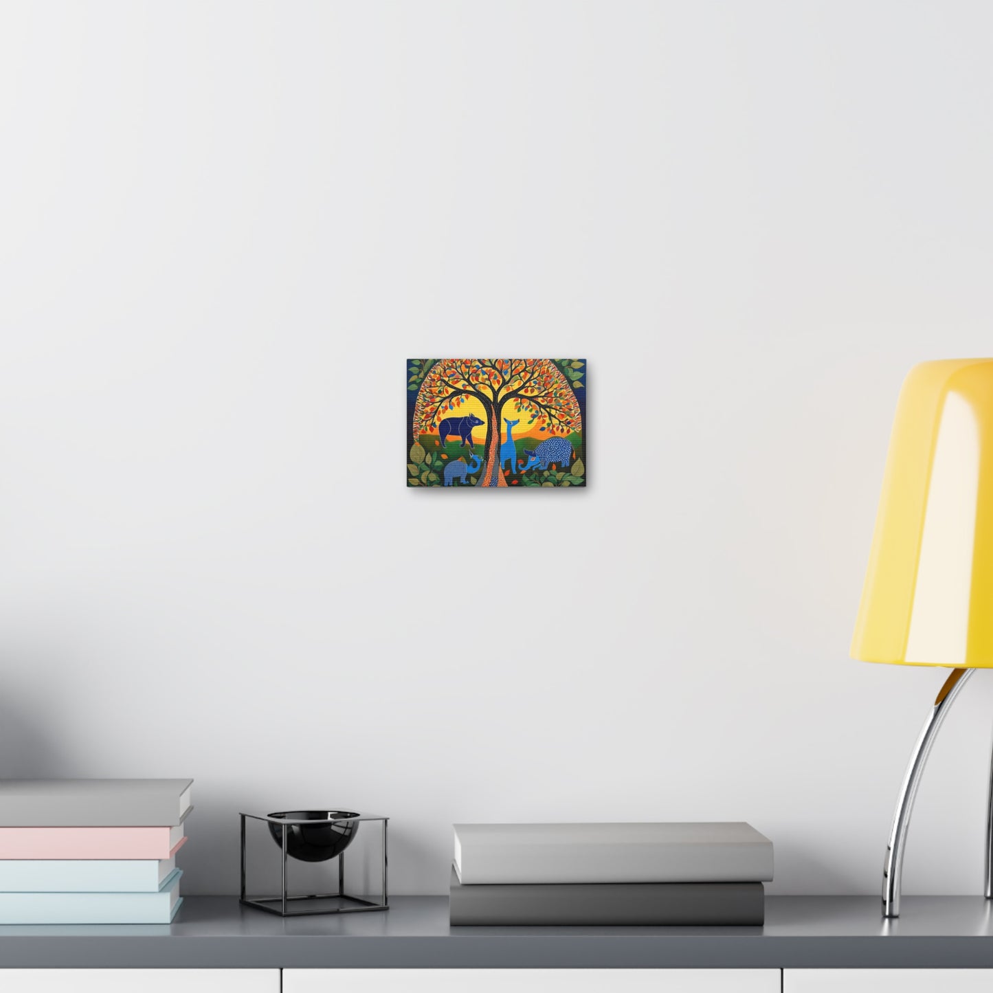 Vibrant Animal Canvas Gallery Wrap - Colorful Wildlife Art for Nature Lovers