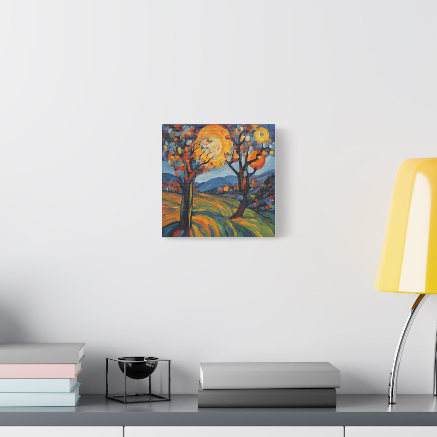 Colorful Expressionism Tree Canvas Art - Matte Stretched Wall Decor