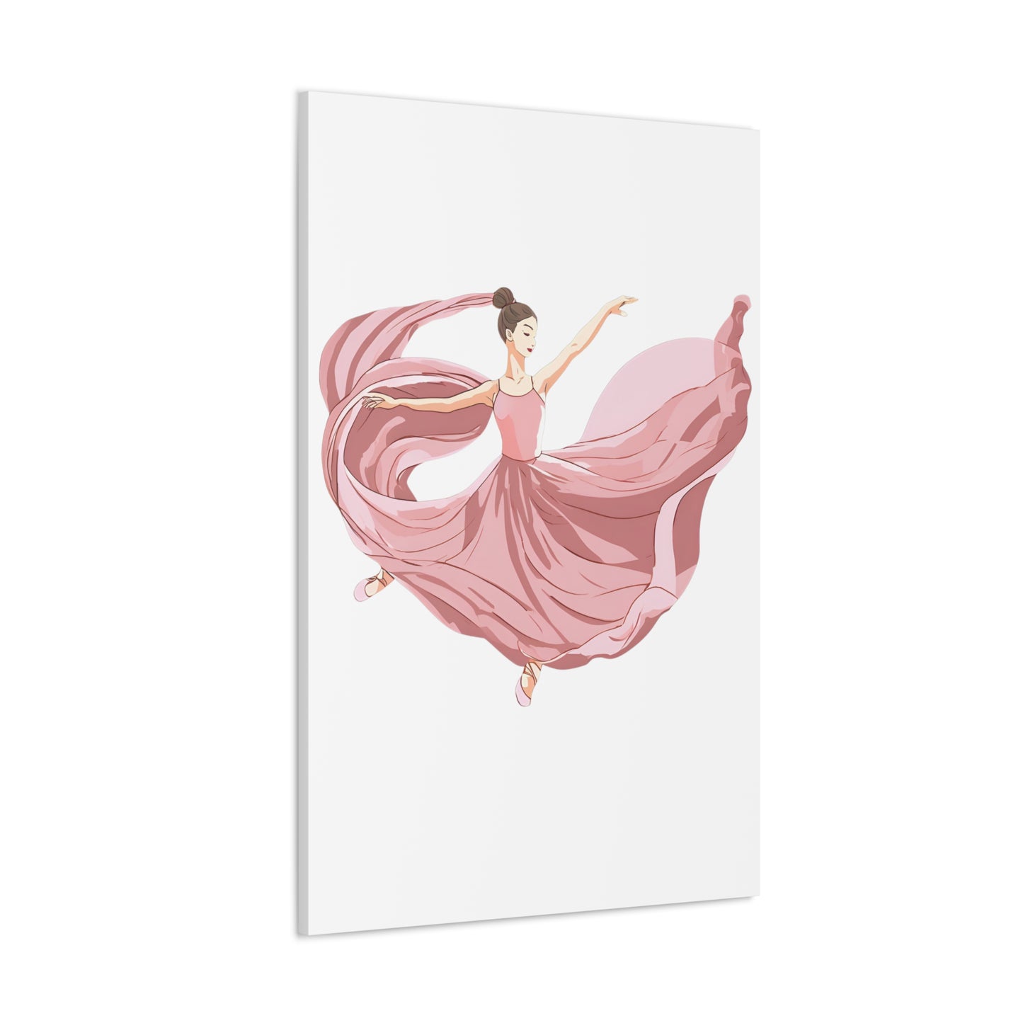 Elegant Ballet Canvas Gallery Wrap - Graceful Dancer Wall Art for Home Decor