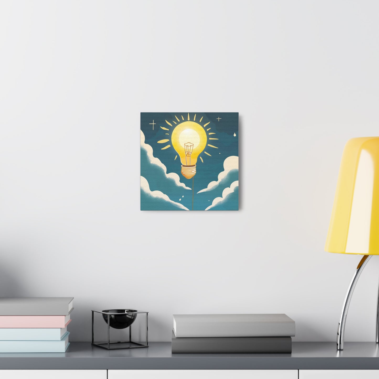 Canvas Gallery Wrap - The Sun as a Lightbulb Wall Art