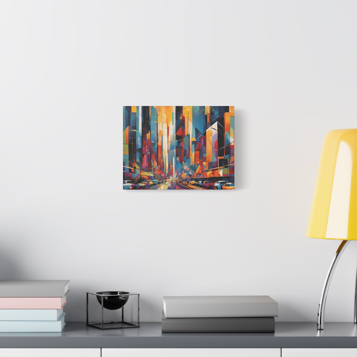 Vibrant Cityscape Canvas Print - Modern Wall Art for Urban Lovers