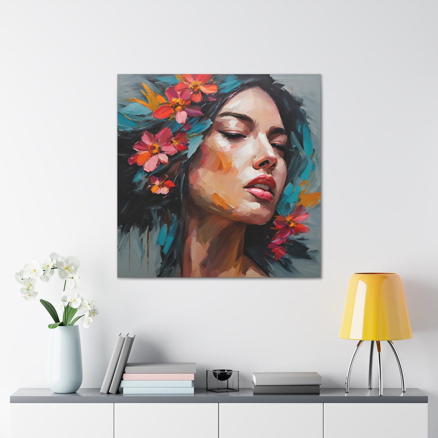 Floral Portrait Canvas