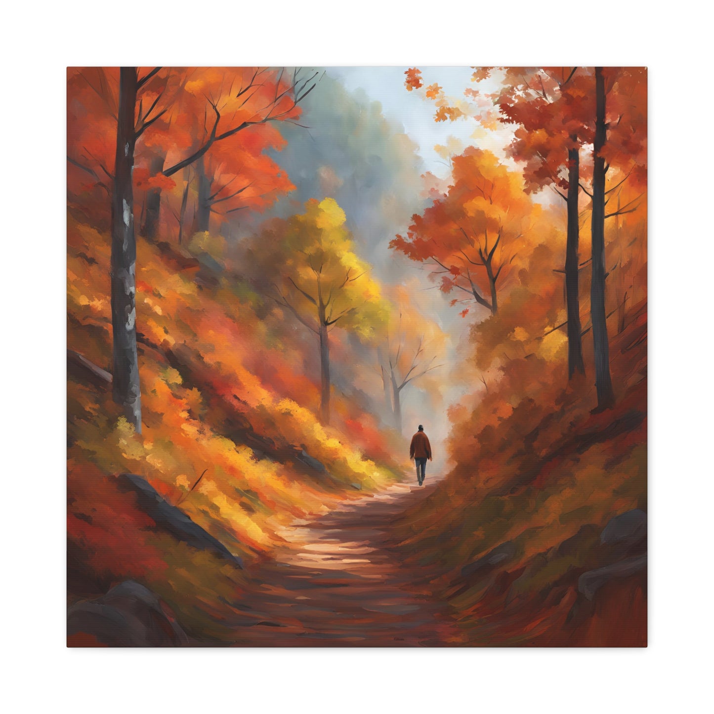 Autumn Landscape Canvas Print - Stretched Art for Home Decor