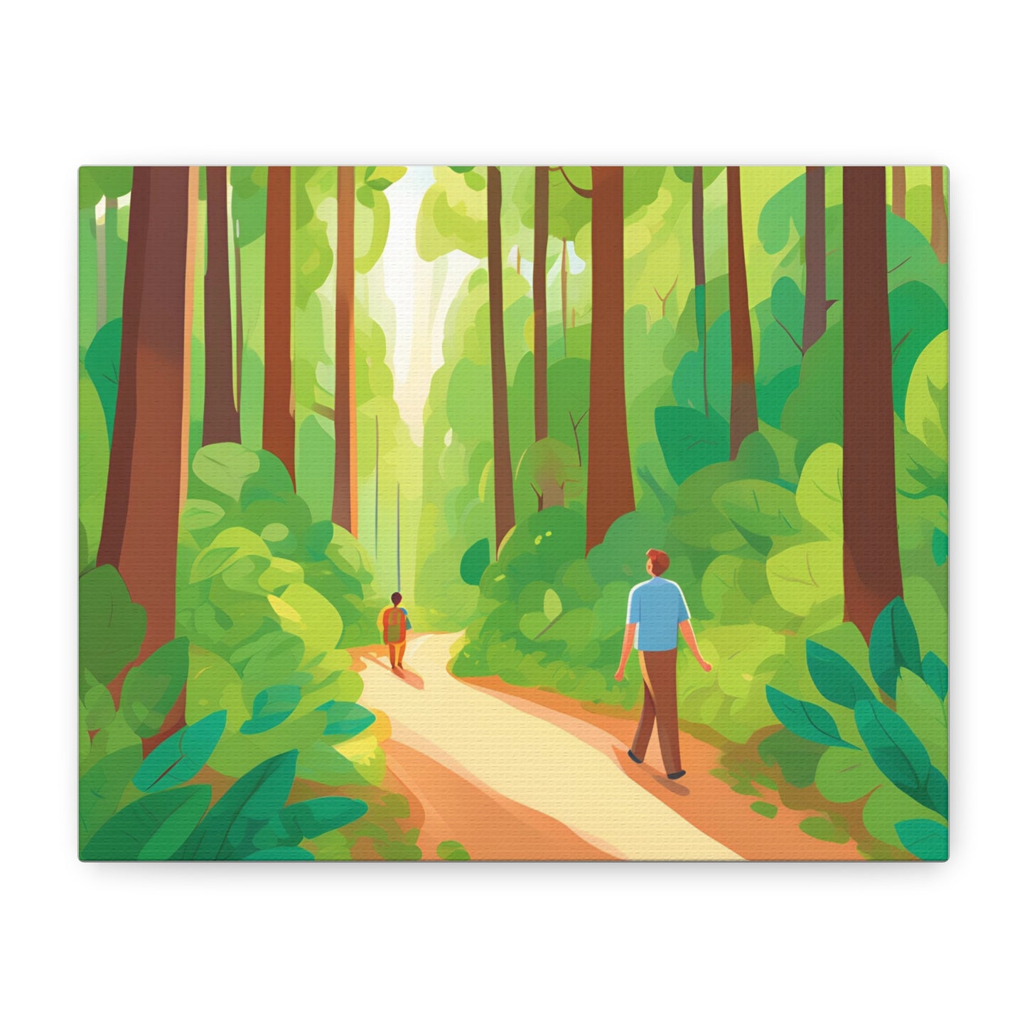 Canvas Wall Art - Tranquil Forest Scene