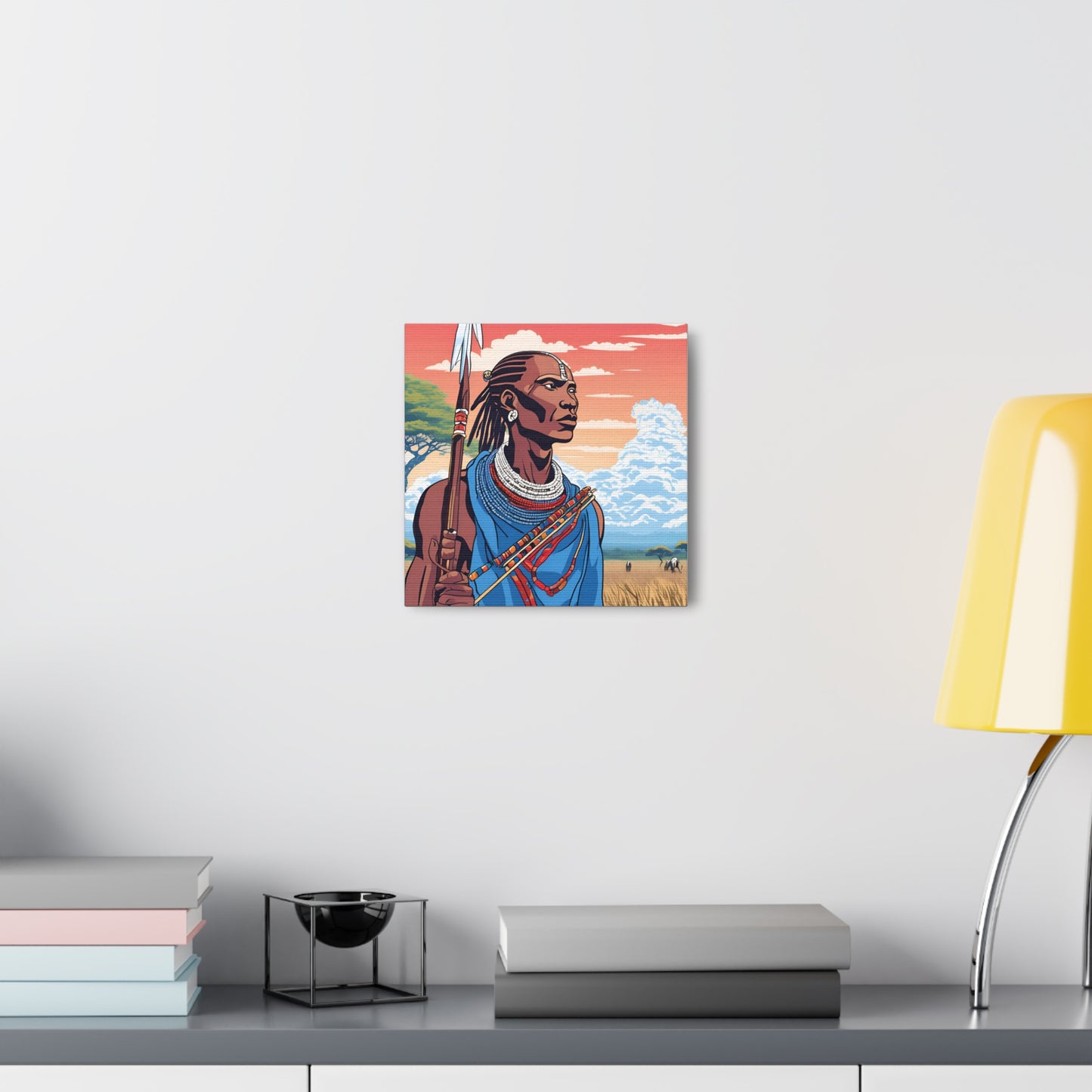 Canvas Gallery Wrap - African Warrior Artwork