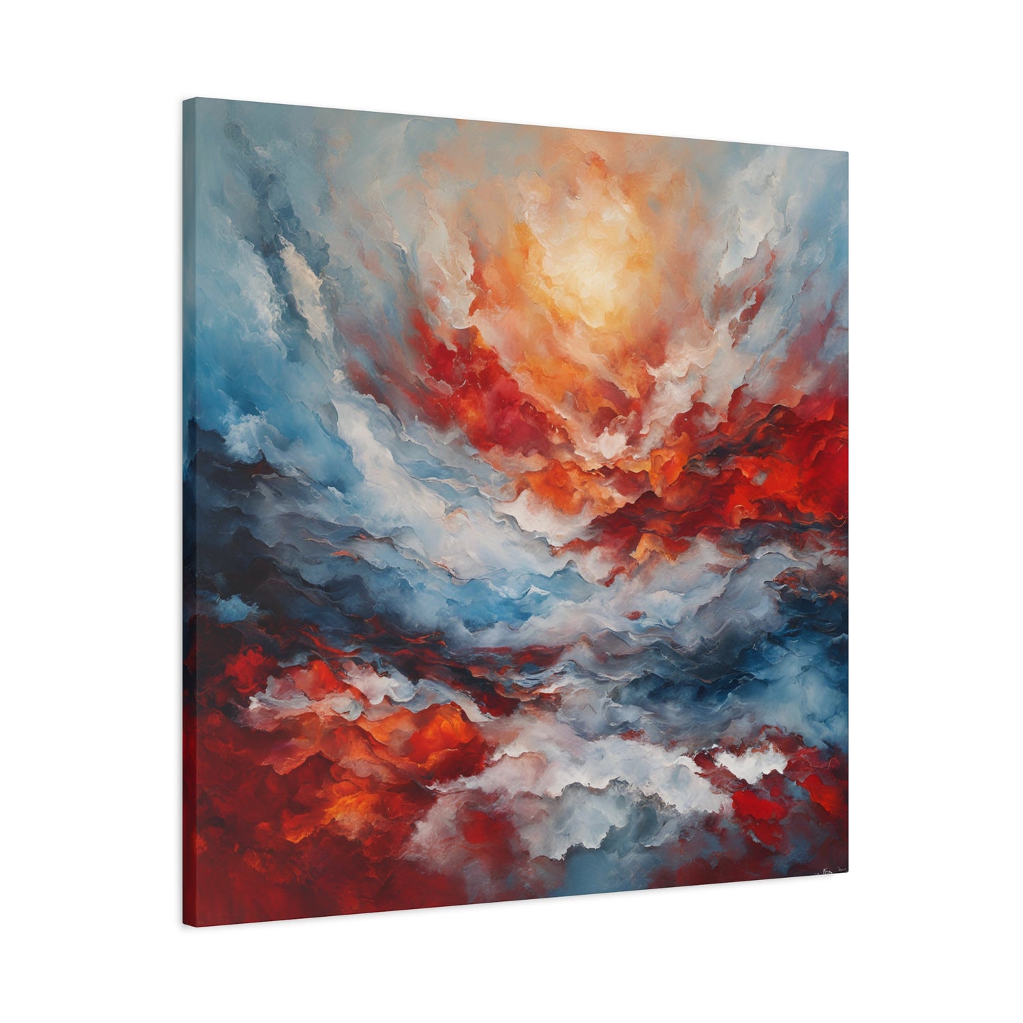 Vibrant Abstract Canvas Art - Wave of Color