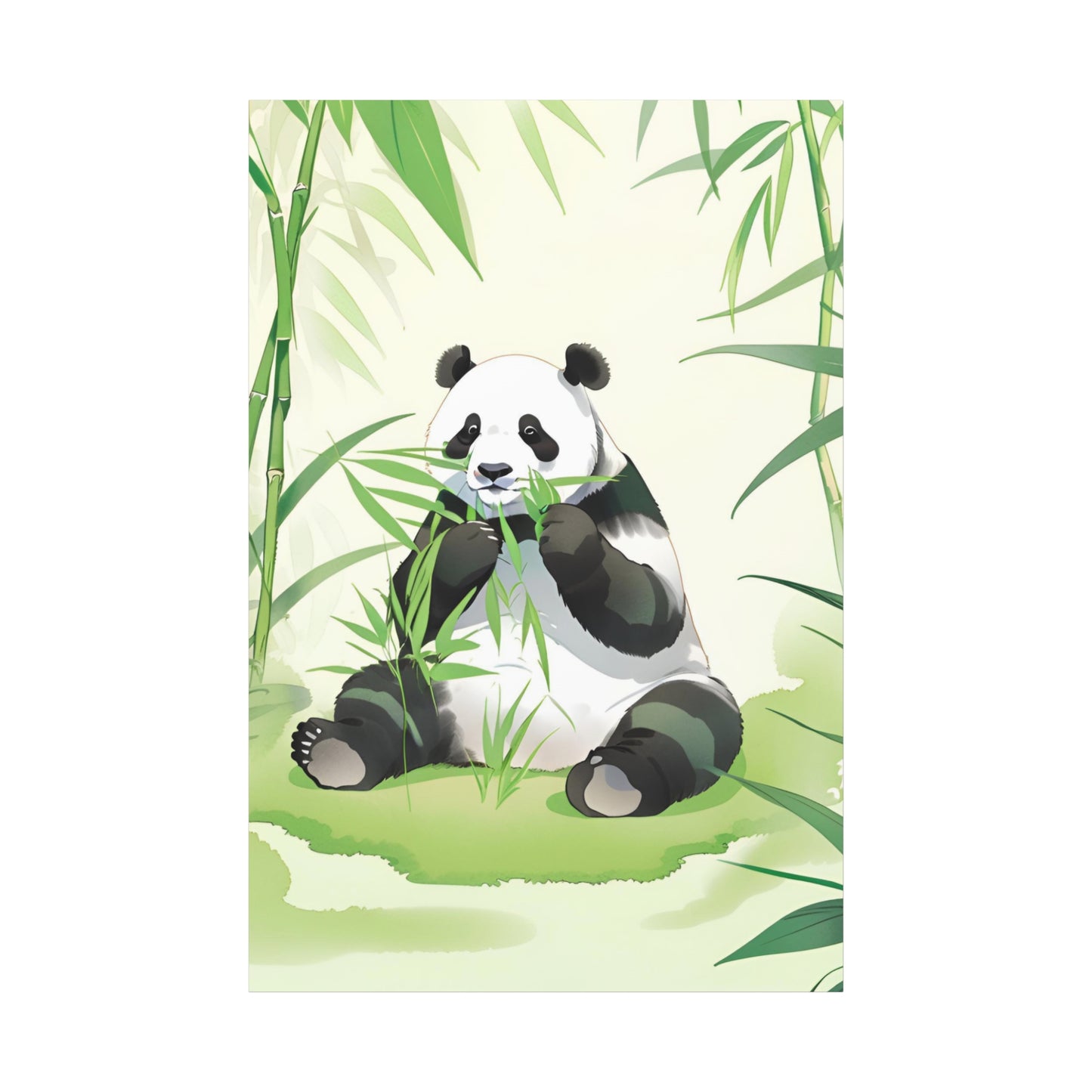 Whimsical Panda Canvas Art - Tranquil Nature Wall Decor