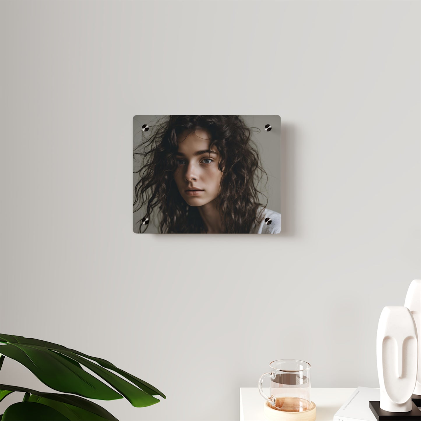 Modern Acrylic Wall Art - Elegant Portrait Panel for Home Decor