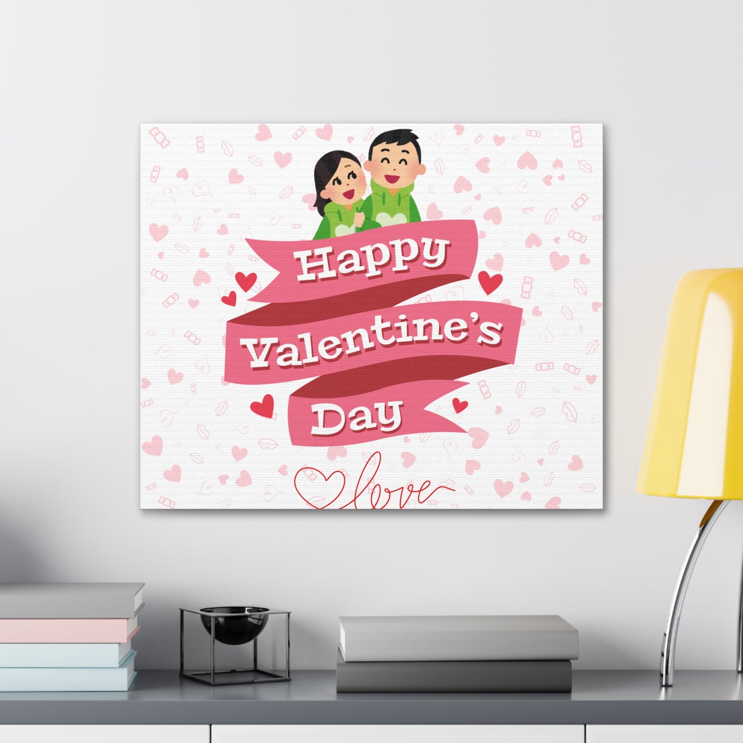 Valentine's Day Canvas Wrap