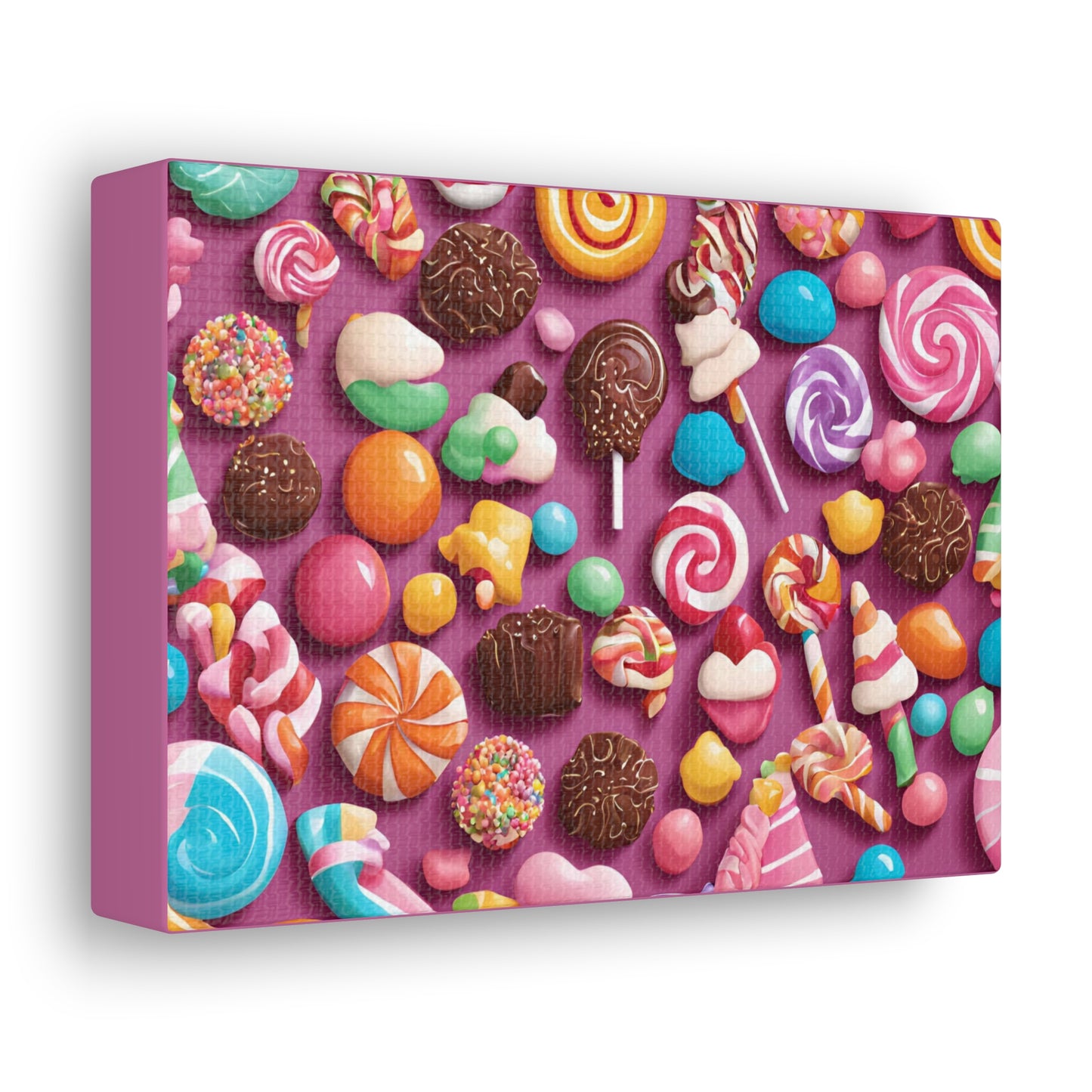 Canvas Gallery Wraps - Candy-Themed Sweet Treat Wall Art for Decor Lovers