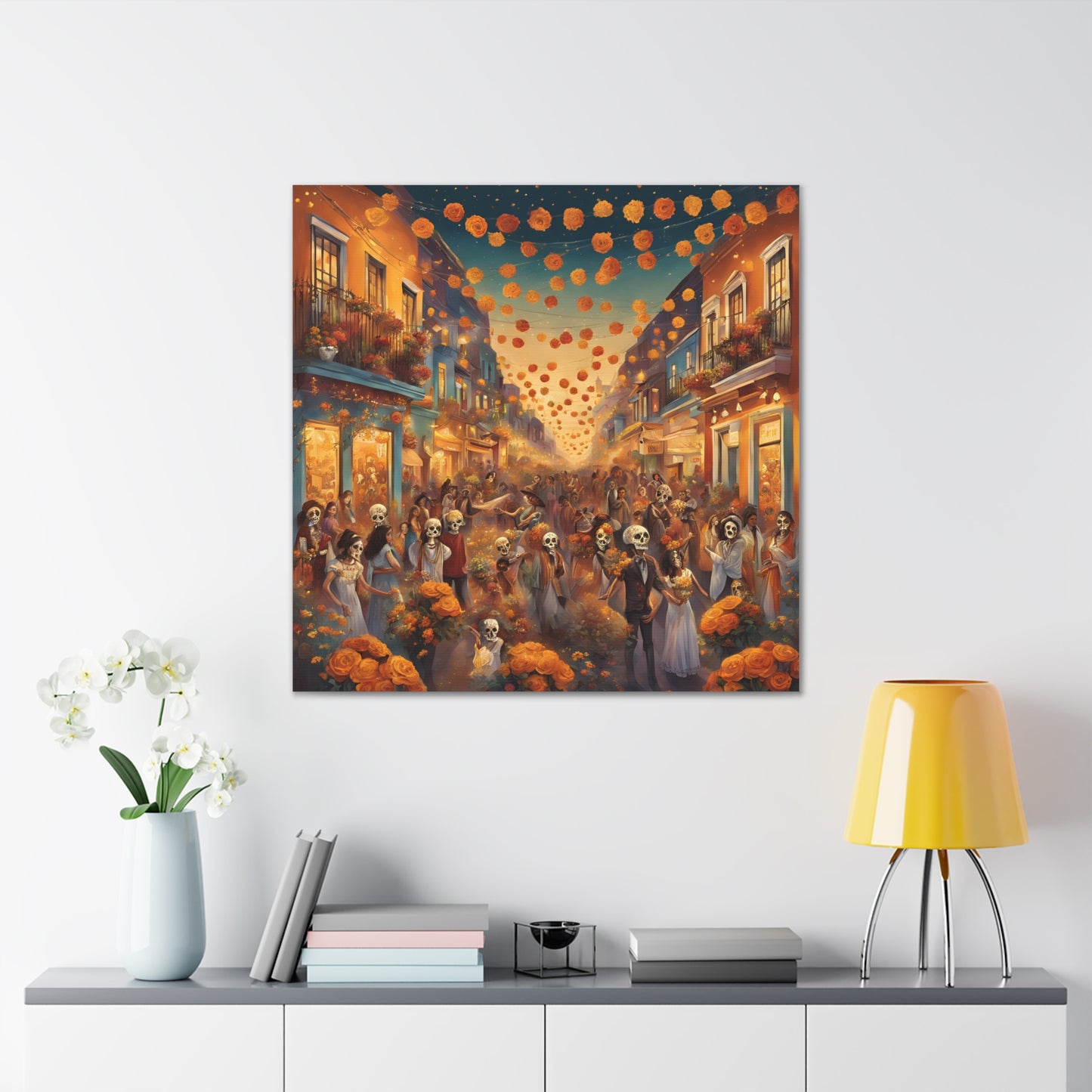 Day of the Dead Canvas Gallery Wraps - Vibrant Celebration Art