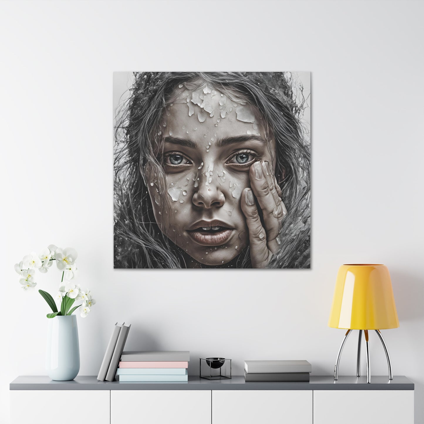 Emotional Close-Up Canvas Gallery Wrap - Stunning Art for Home Decor