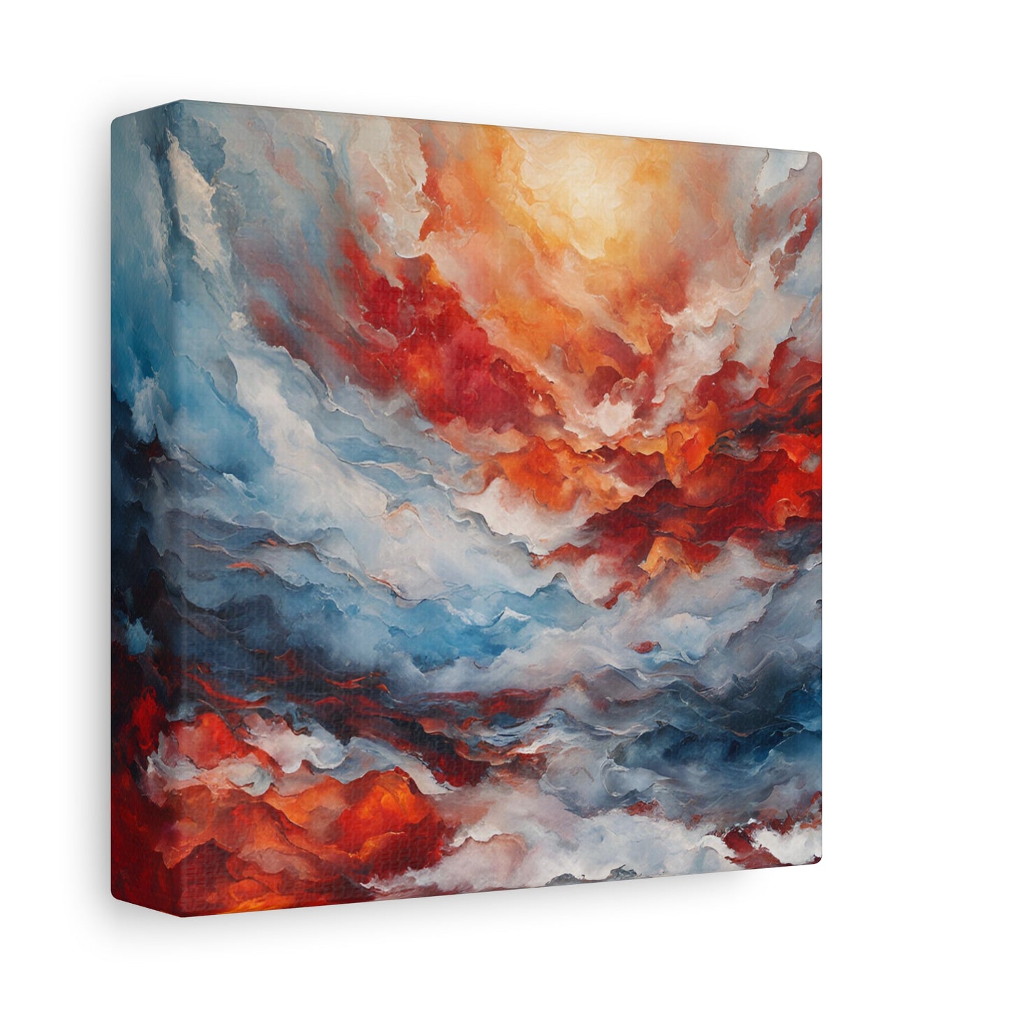 Vibrant Abstract Canvas Art - Wave of Color