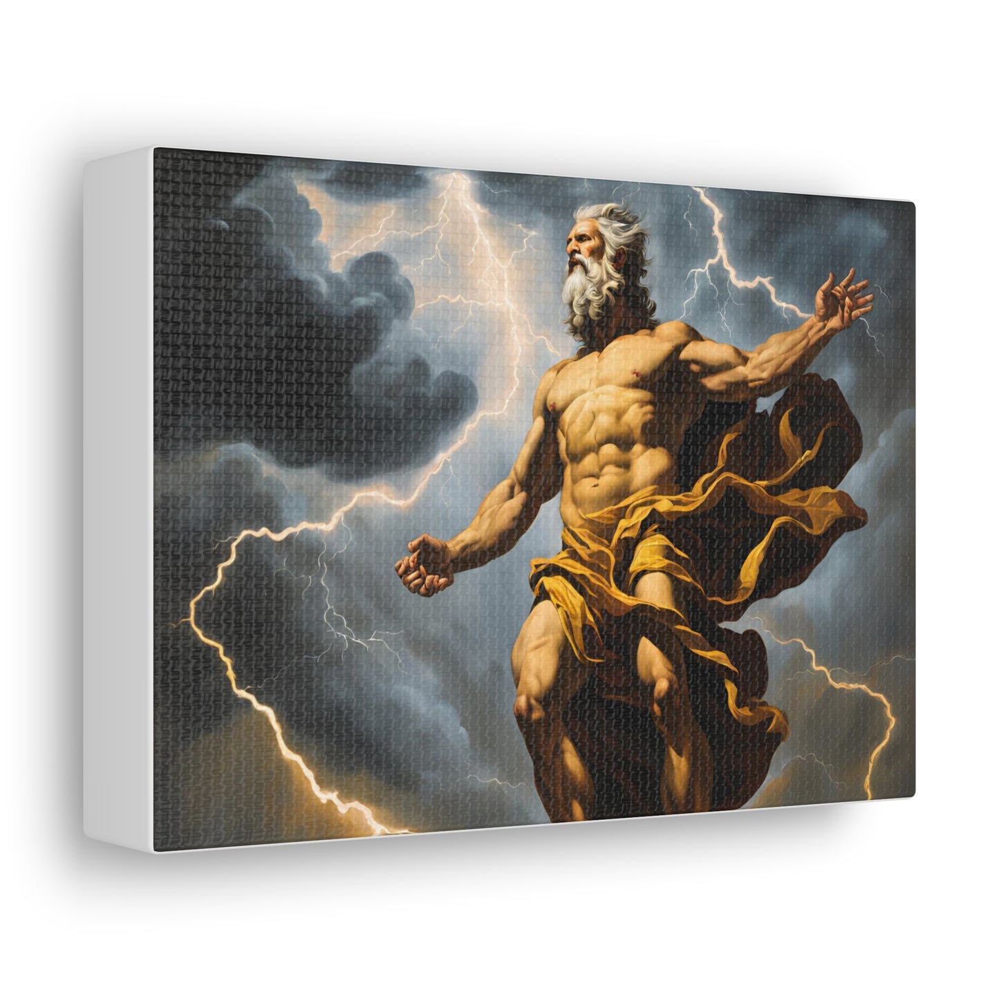 Zeus Canvas Gallery Wrap - Mythical Art Print for Home Decor