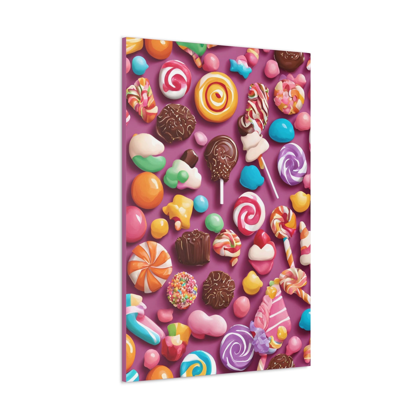 Canvas Gallery Wraps - Candy-Themed Sweet Treat Wall Art for Decor Lovers