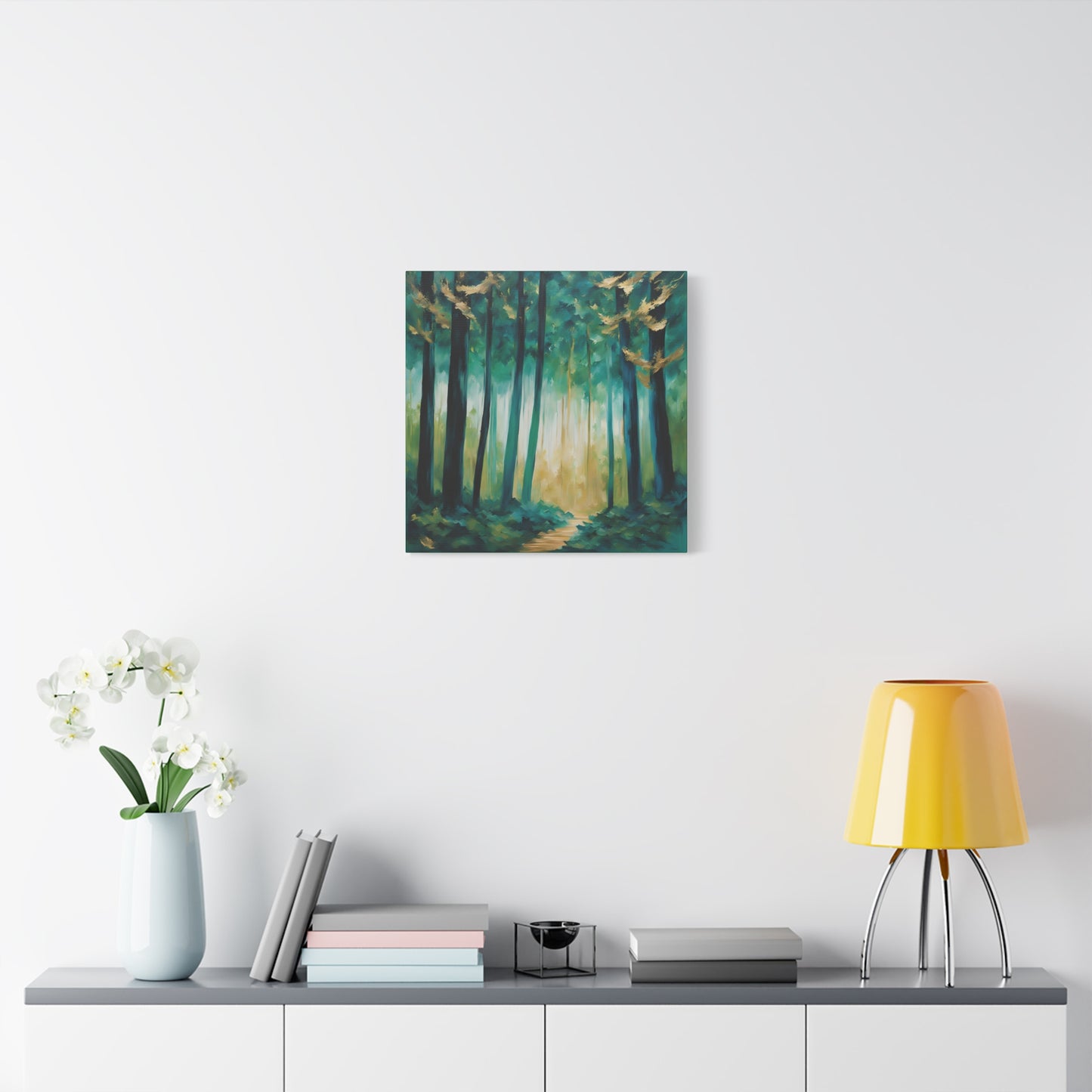 Serene Forest Canvas Wall Art – Tranquil Nature Landscape Print