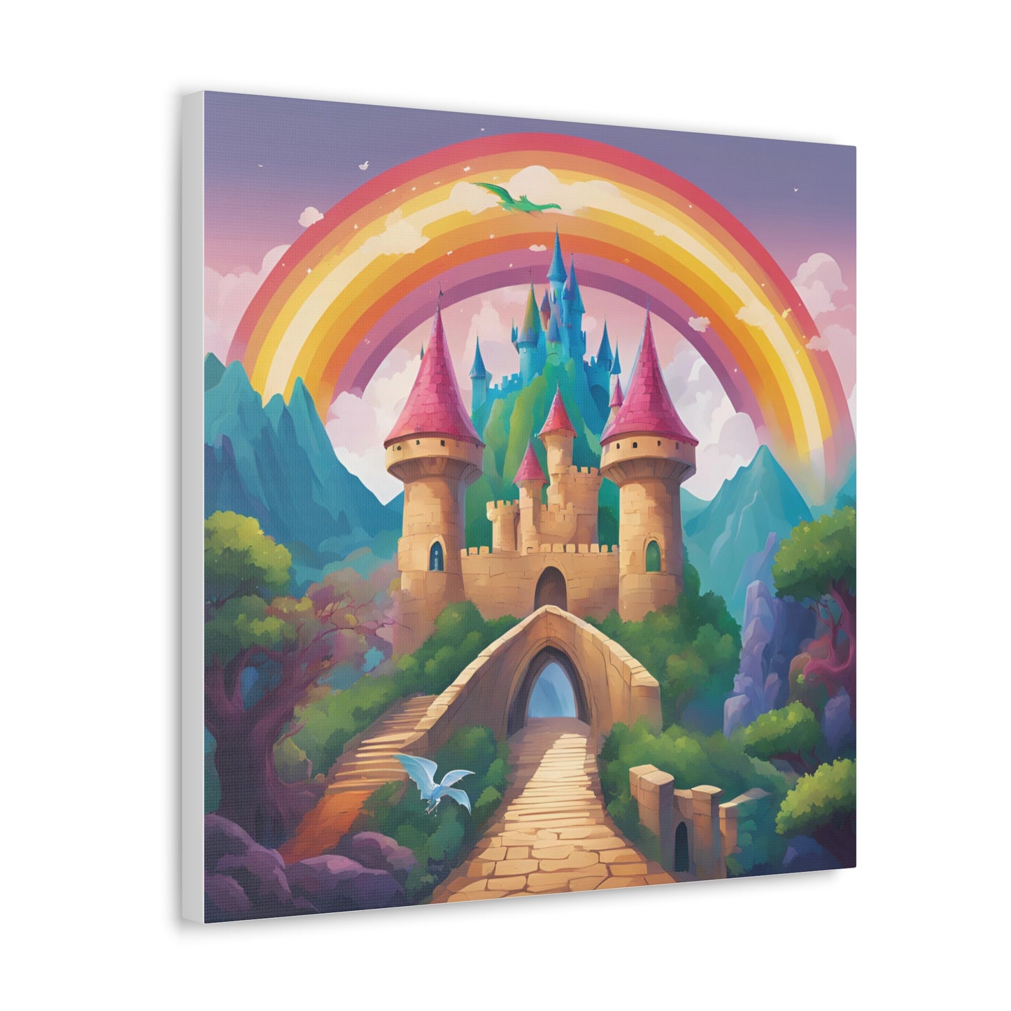 Canvas Gallery Wrap - Enchanted Castle Fantasy Art Home Decor