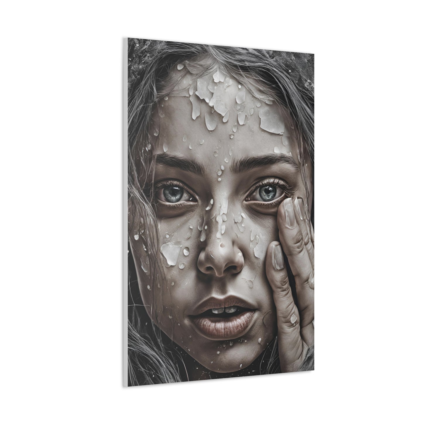 Emotional Close-Up Canvas Gallery Wrap - Stunning Art for Home Decor