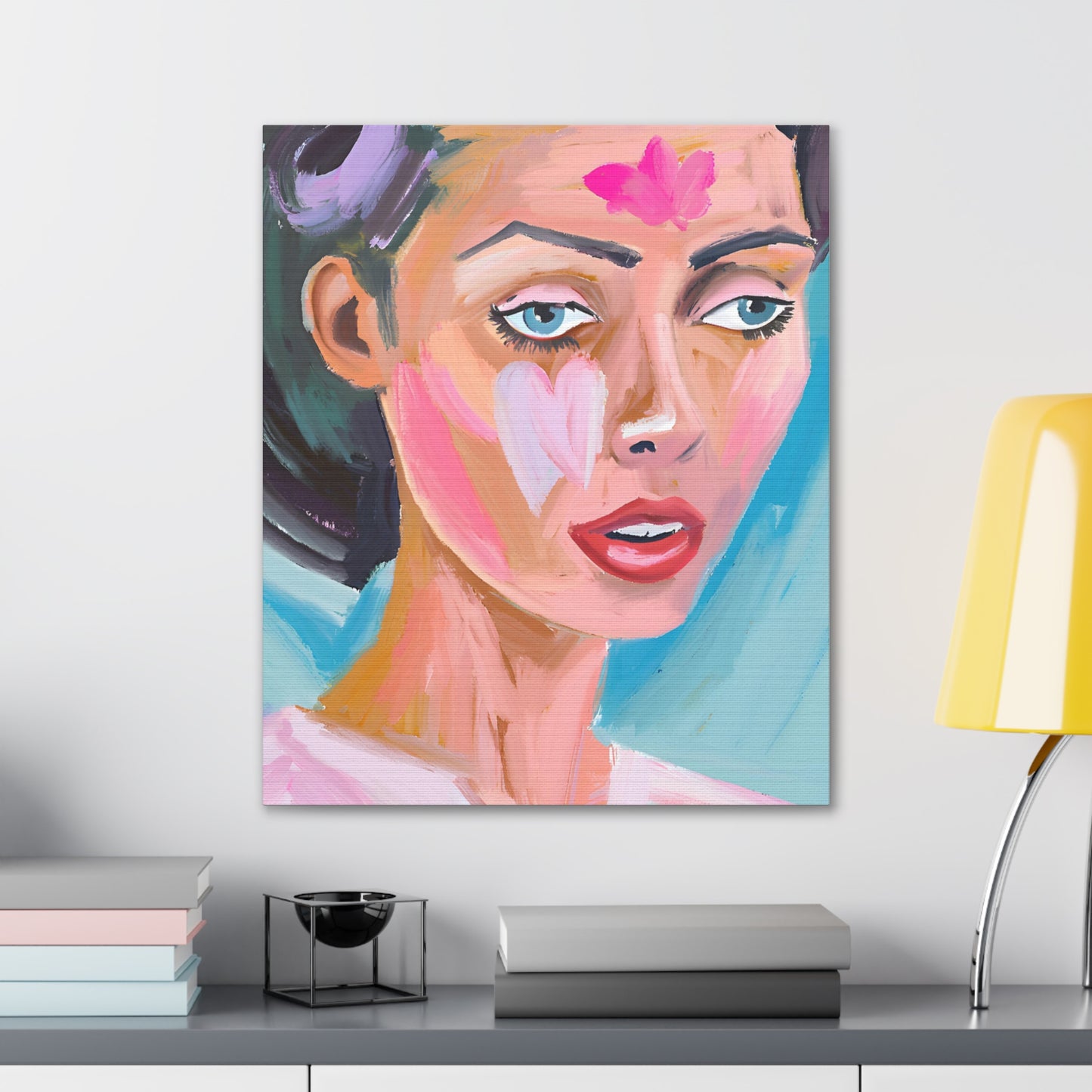 Canvas Wall Art - Vibrant Bold Portrait Art for Home Decor