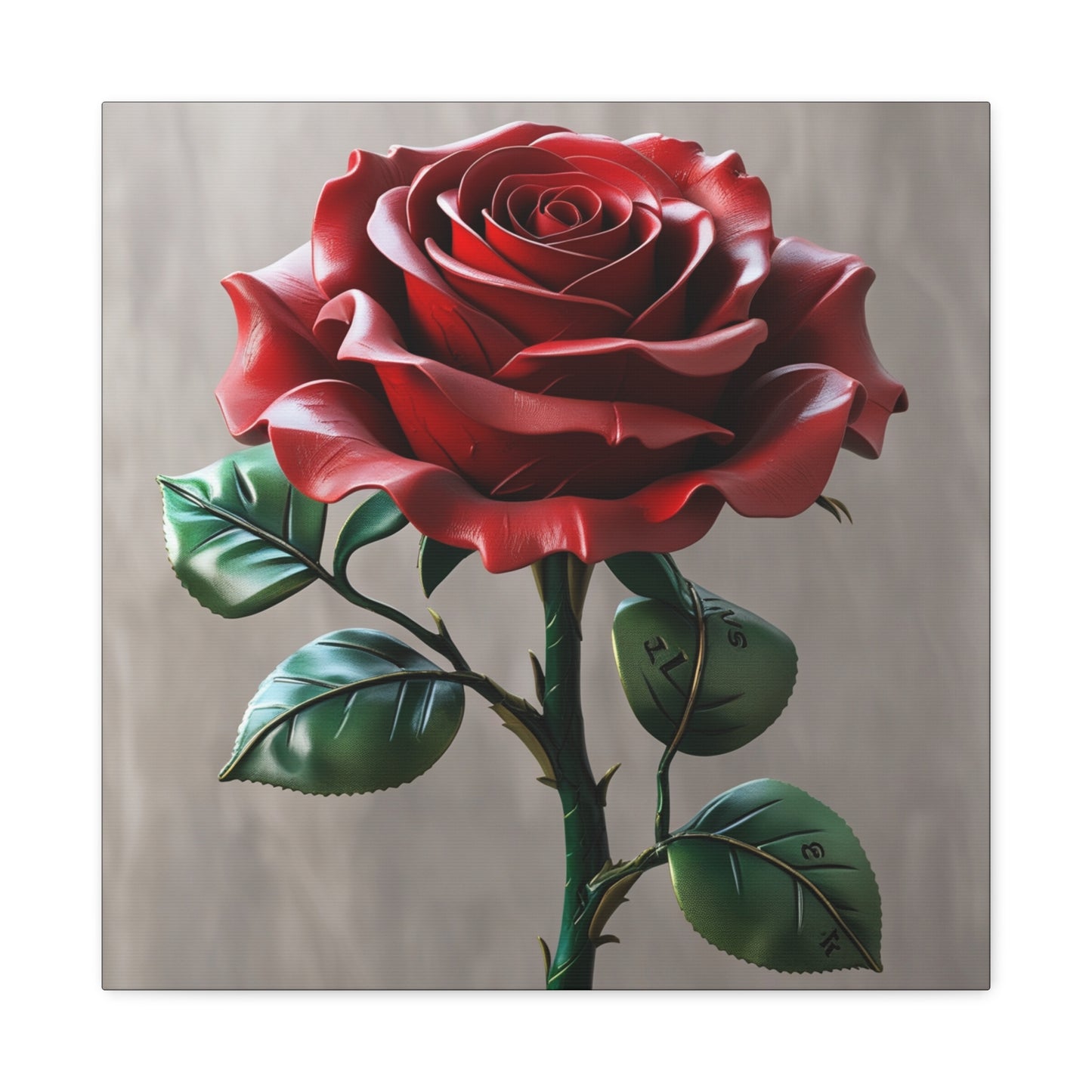 Elegant Rose Canvas Gallery Wrap - Timeless Floral Wall Art for Home Decor