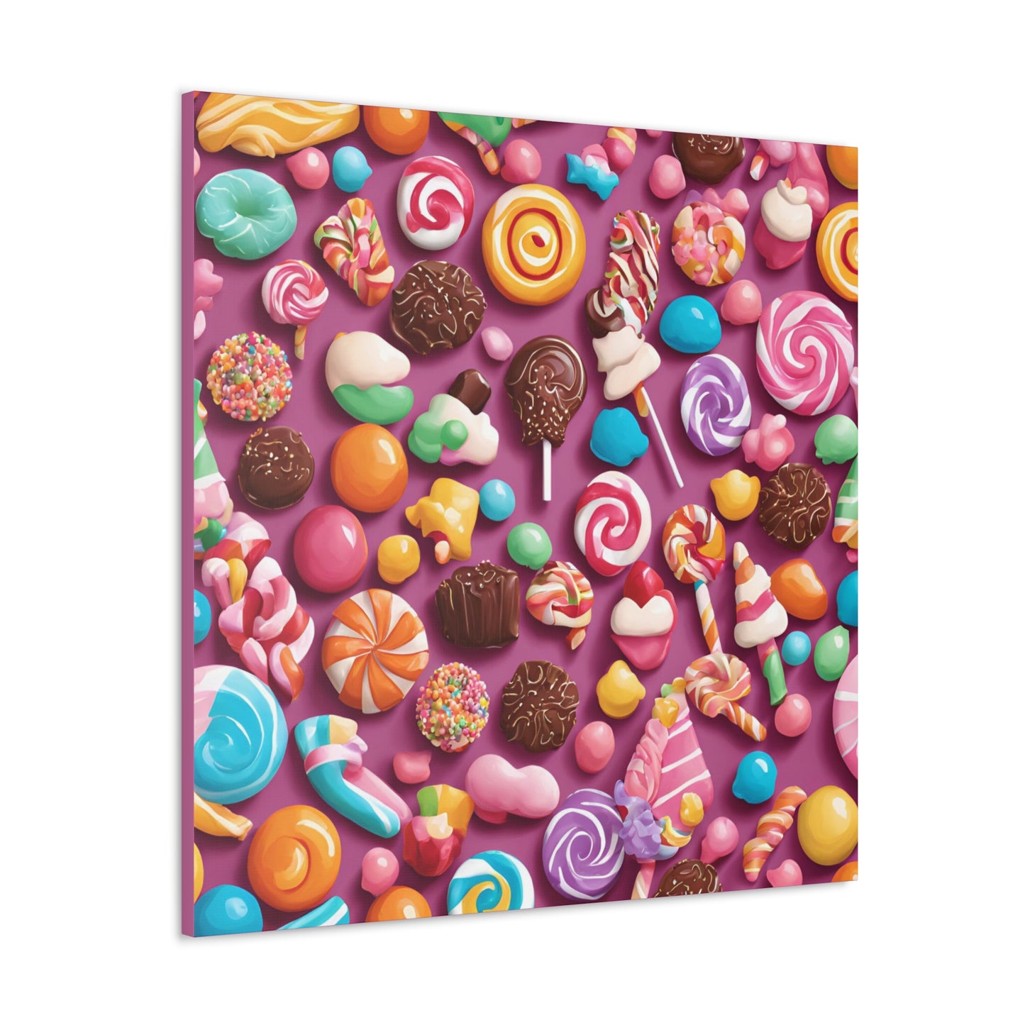 Canvas Gallery Wraps - Candy-Themed Sweet Treat Wall Art for Decor Lovers